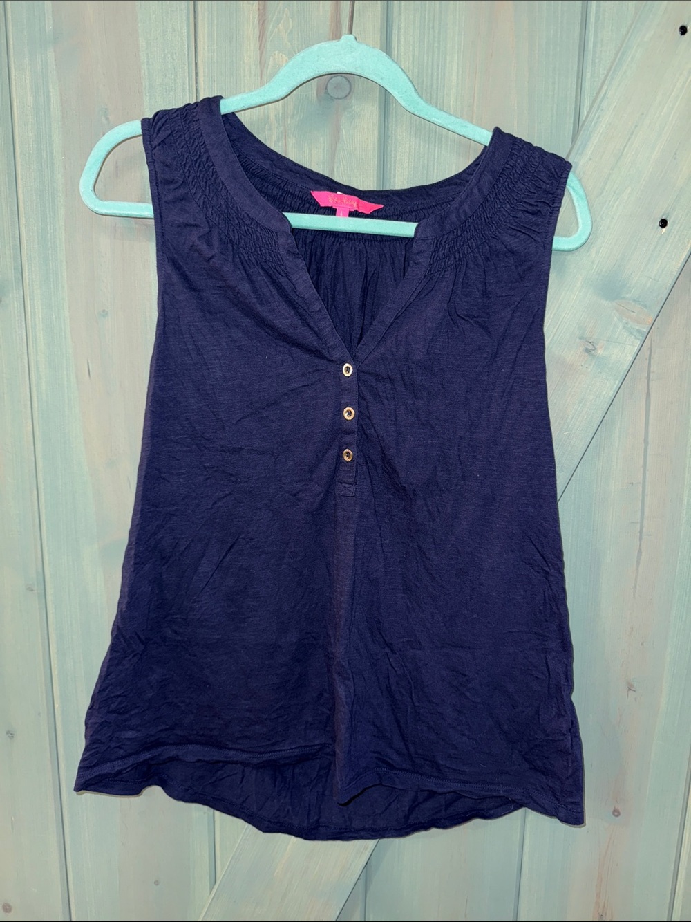 Lilly Pulitzer navy tank size L